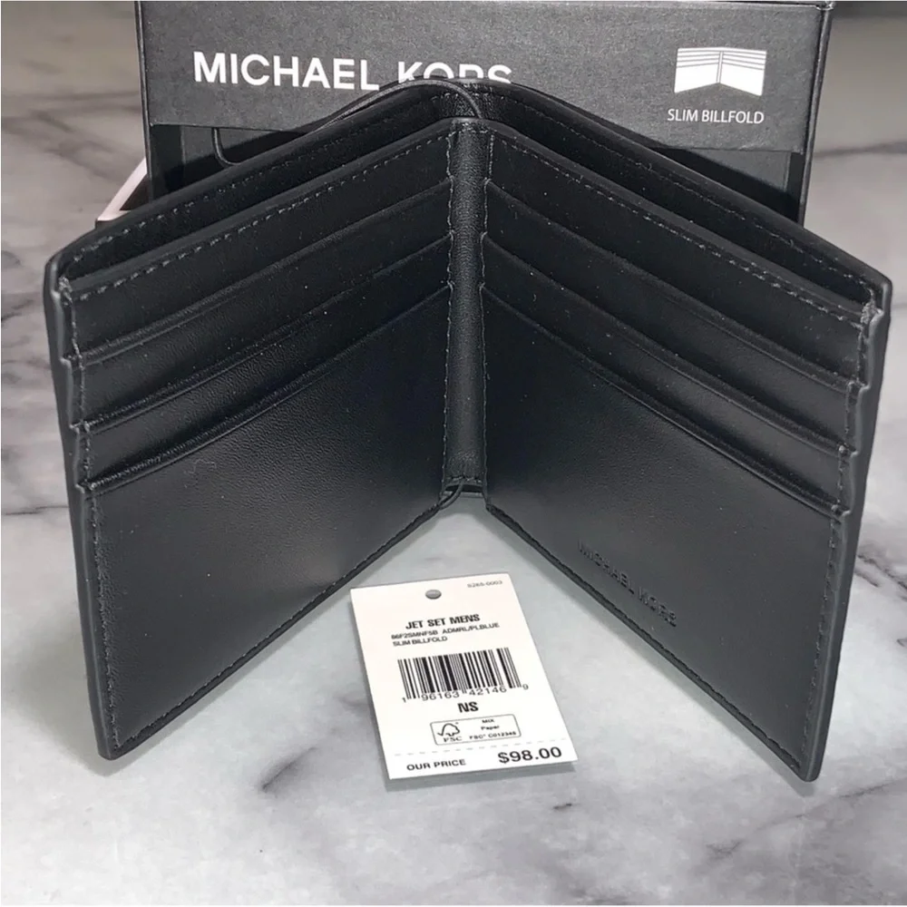 Michael Kors Blue Key Card Holder